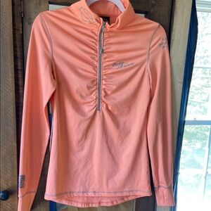 Harley-Davidson Bright 1/2 zip with Ruched Zipper